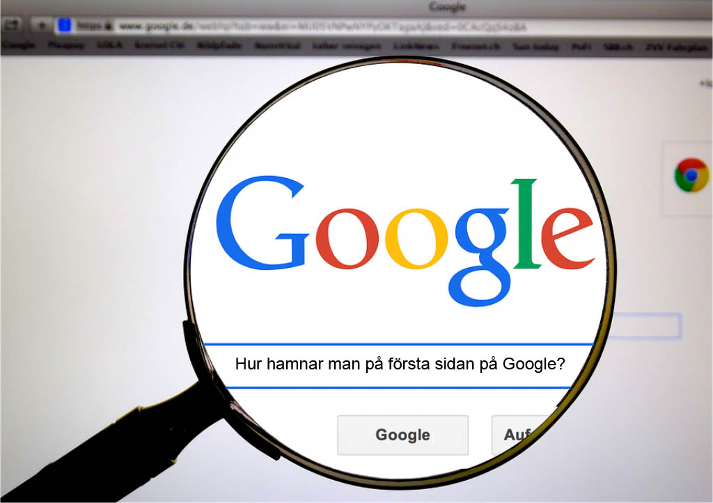 Google Första sidan JFR